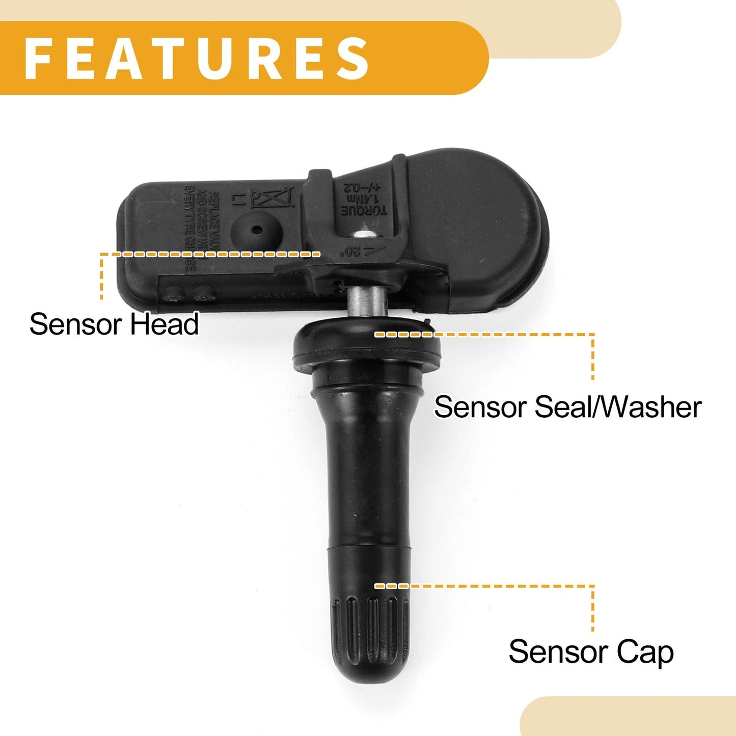 Tire Pressure Sensor 433MHz for Subaru Legacy (2014-2019) 1 Pc