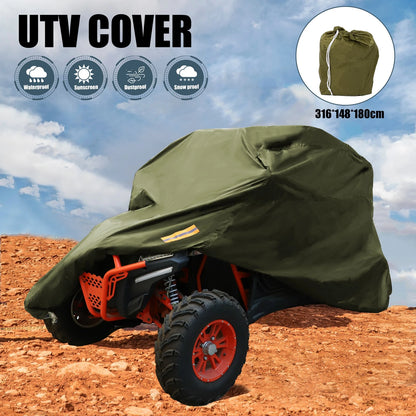 UTV Cover Waterproof Full Cover for Polaris Ranger Army Green