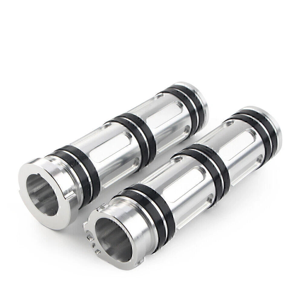 1" Aluminum Handlebar Hand Grips for Harley Sportster Dyna Softail Road King