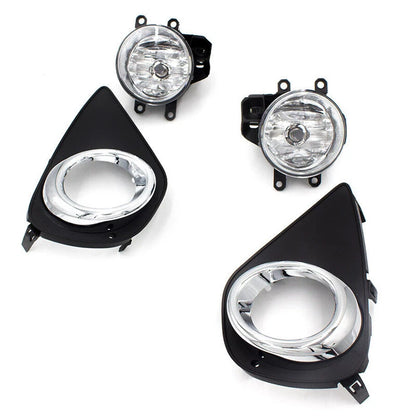 Clear Fog Light w/Bezel & Switch for Toyota Yaris Hatchback (2015-2016)