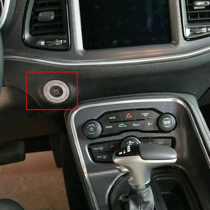 One-Button Start Switch Frame Ring Cover for Dodge Challenger (2015-2023)