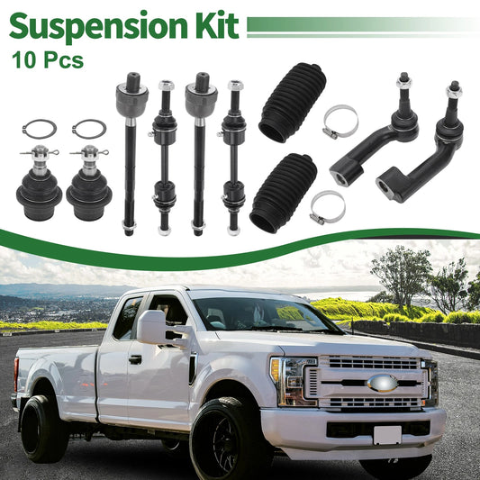 10 Pcs Front Suspension Kit Tie Rod Ends for Ford F-150 (2004-2023)