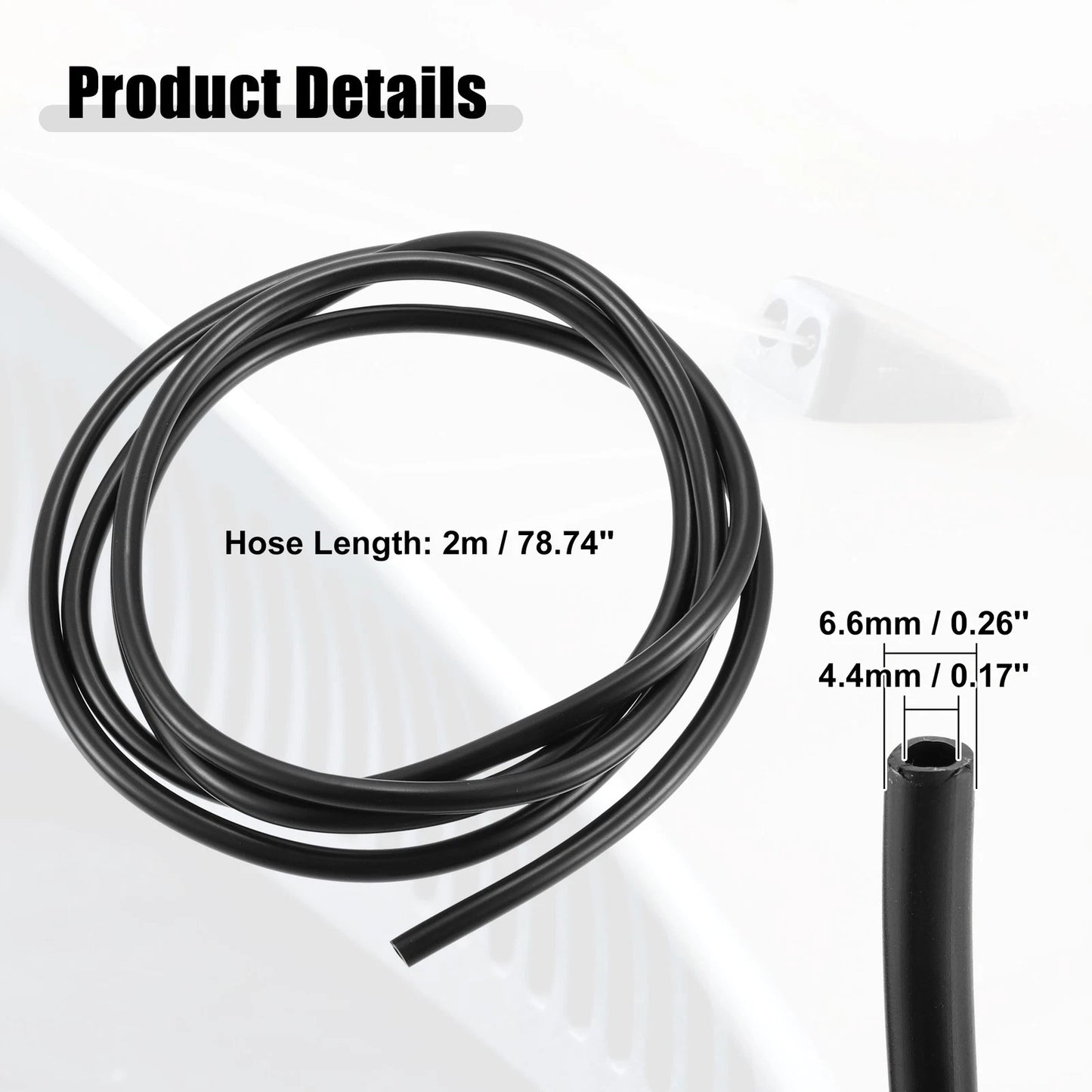 Front Windshield Washer Nozzle Kit for Dodge RAM with 2M Hose (2010-2023)