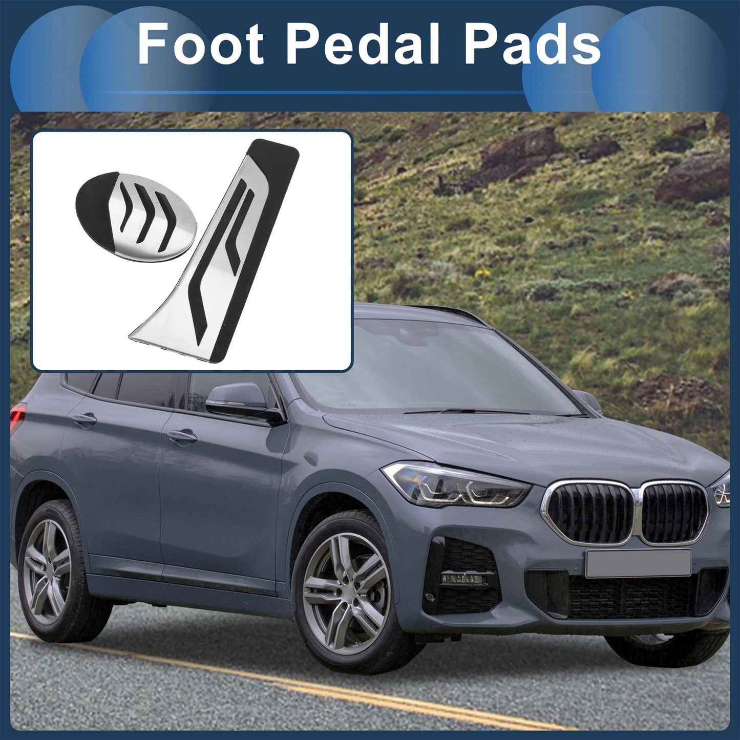 Automatic Footrest Pedals Cover for BMW X1 (2016-2022)