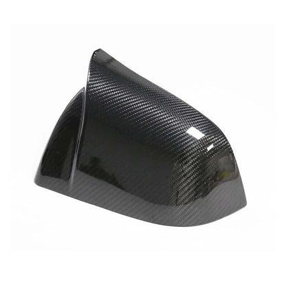 100% Carbon Fiber Stick-on Side Mirror Cover Caps for Tesla Model 3 2017-2022