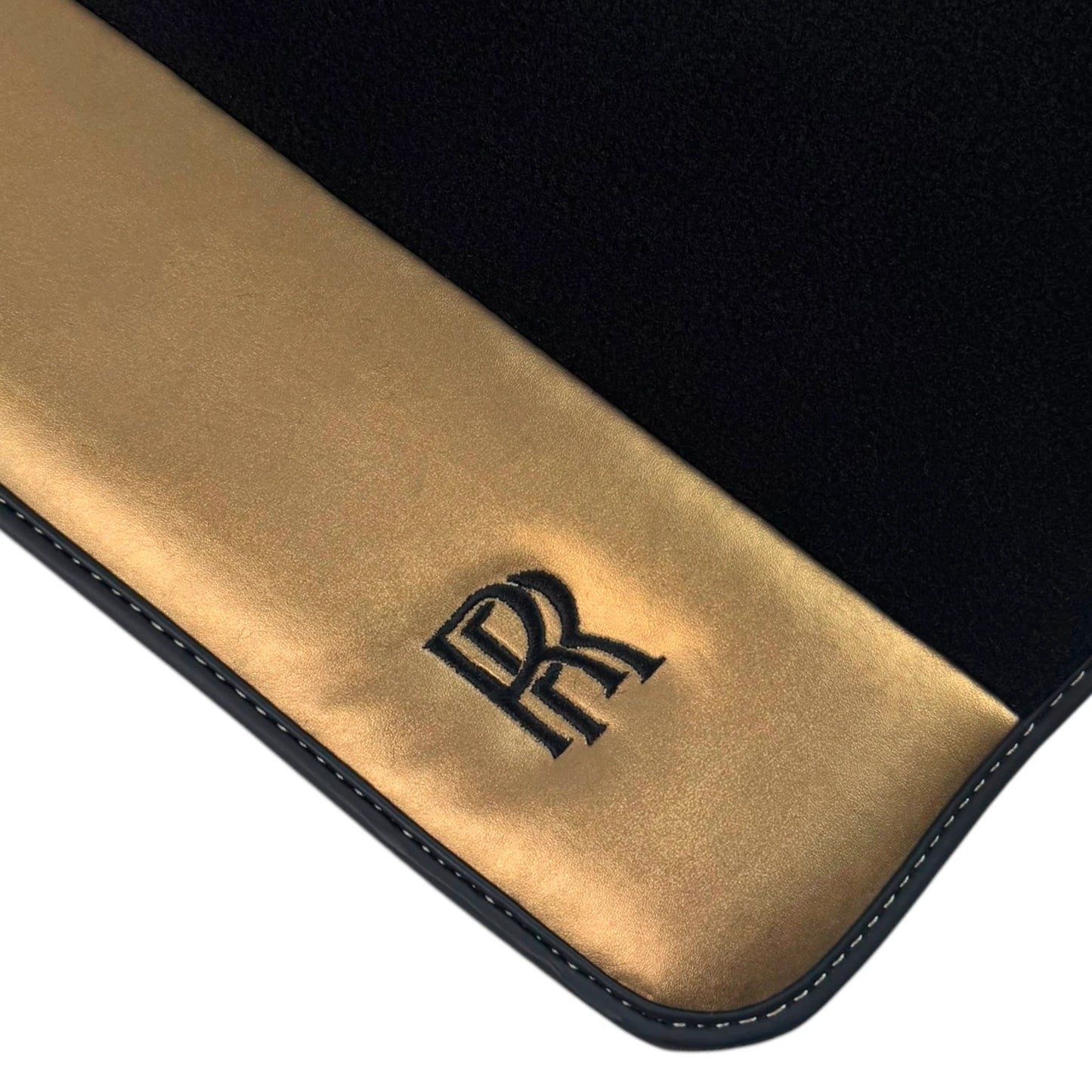 AutoWin Floor Mats for Rolls Royce Ghost Series I (2010-2024) Gold Leather