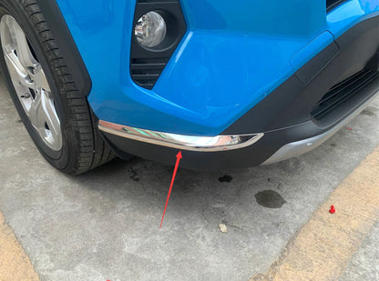 Steel Front Corner Side Protector Cover Trim Strip for Toyota RAV4 (2019-2023)