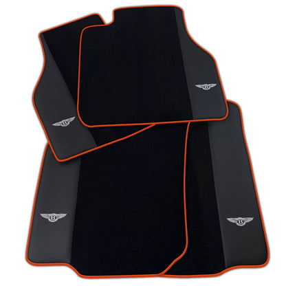 AutoWin Black Floor Mats for Bentley Flying Spur (2019-2023)