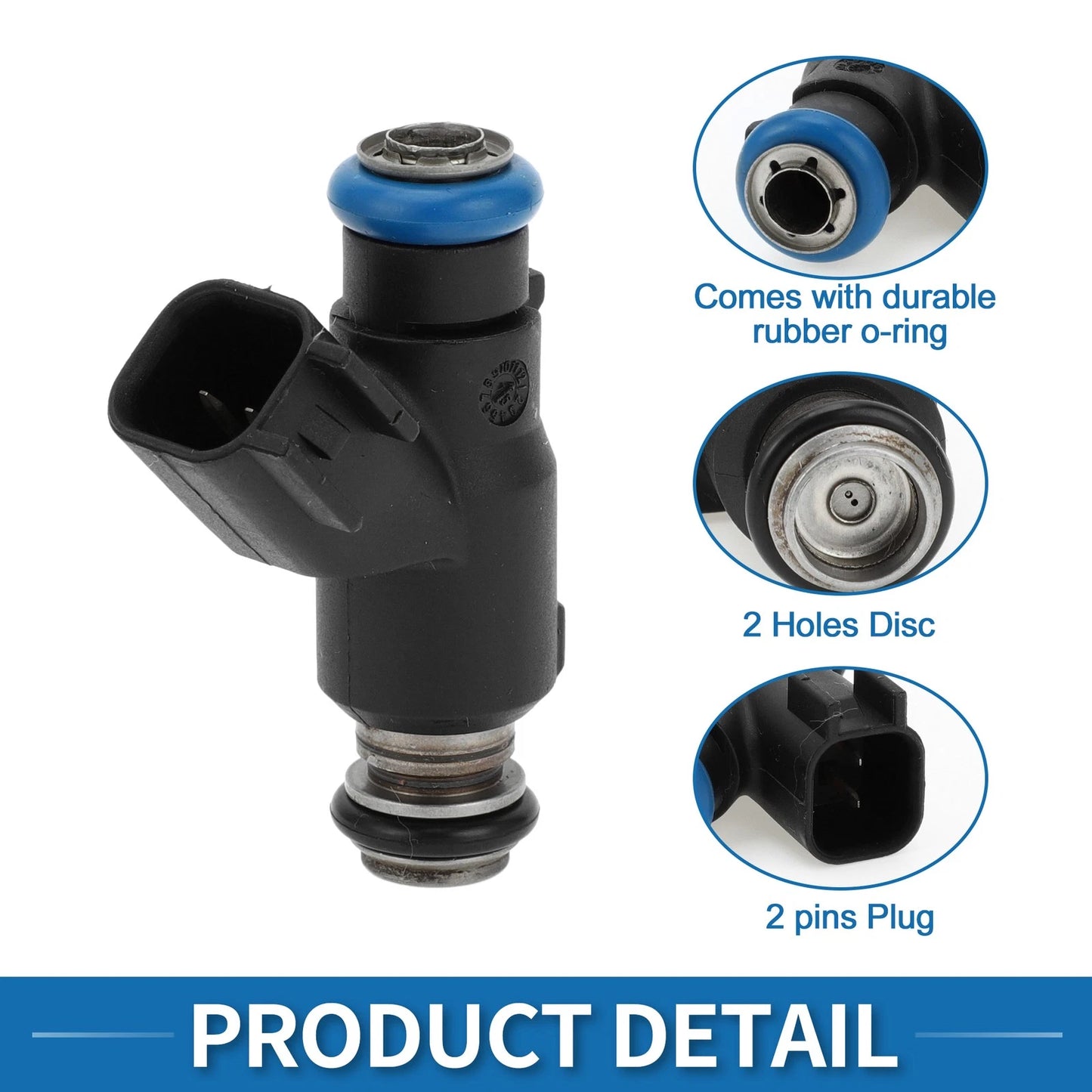 Fuel Injector 3.5L for Chevrolet Impala (2006-2010) Black 1 Pc