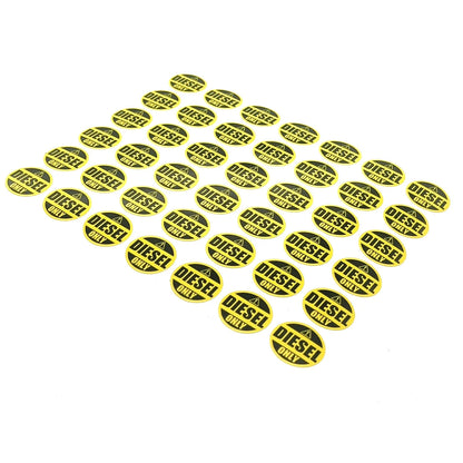 Diesel Fuel Only Sticker Decal for 42x Tank Fuel Door Vinyl Laminate