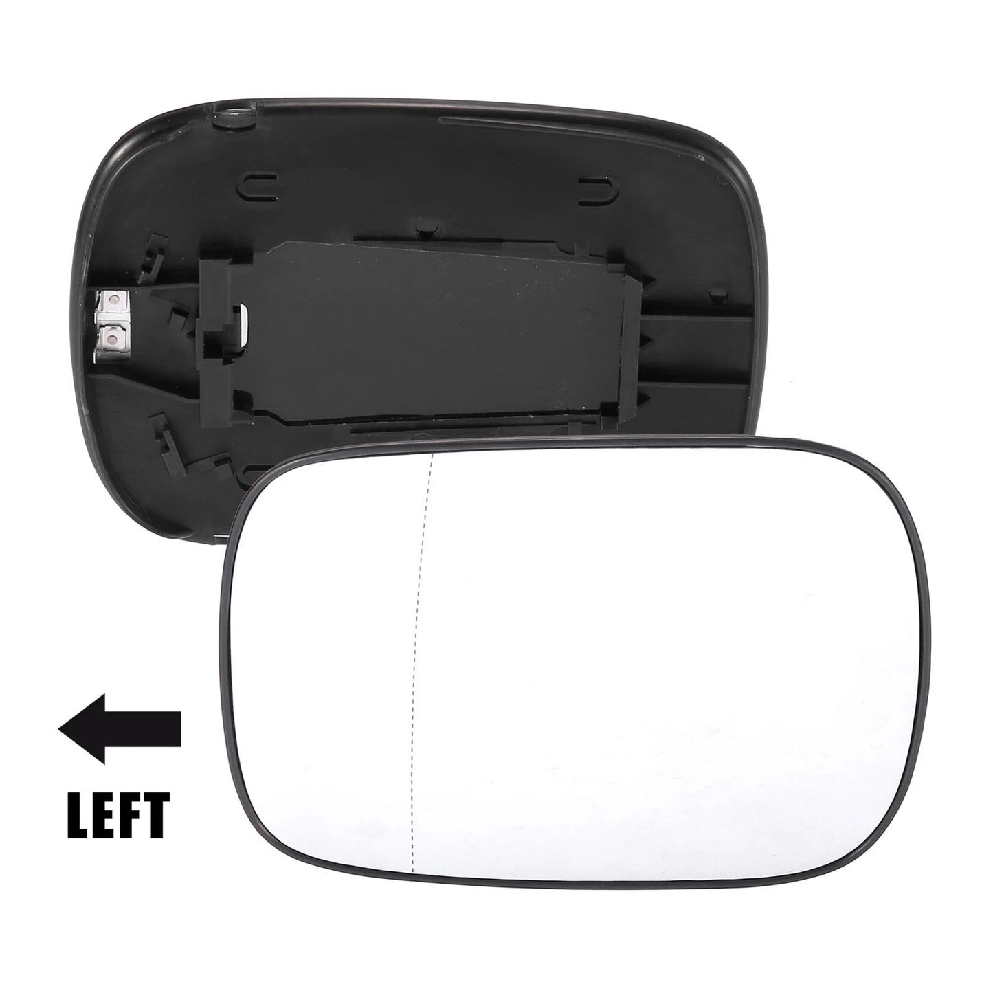 Heated Left Side Rearview Mirror Glass for Volvo XC70 XC90 (2003-2006)
