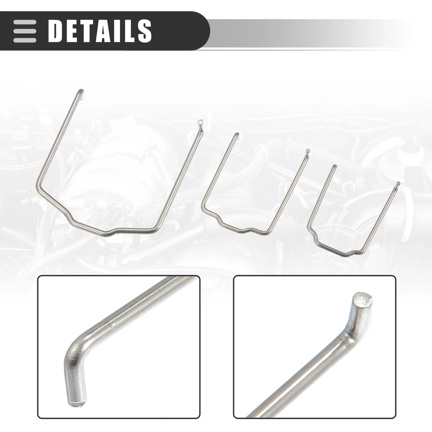 Radiator Hose Clip for BMW E39 E38 E60 E90 (1997-2013) - Metal Silver Tone 1 Set