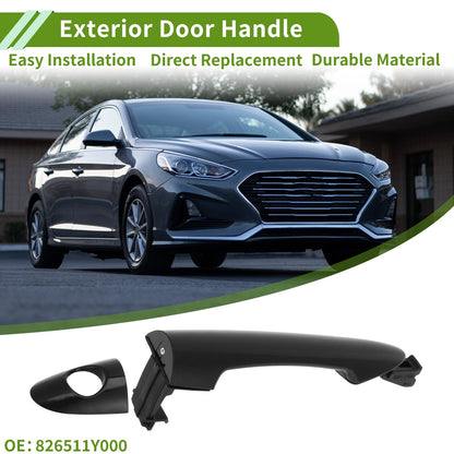 Exterior Door Handle for Hyundai Kia Picanto Black Front Left