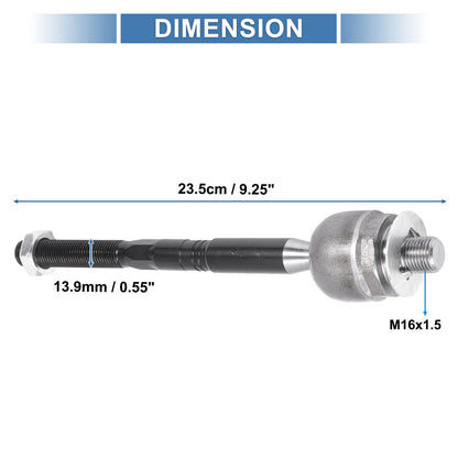 2 x Front Inner Tie Rod End Links for Ford Fusion, Lincoln MKZ (2013-2020)