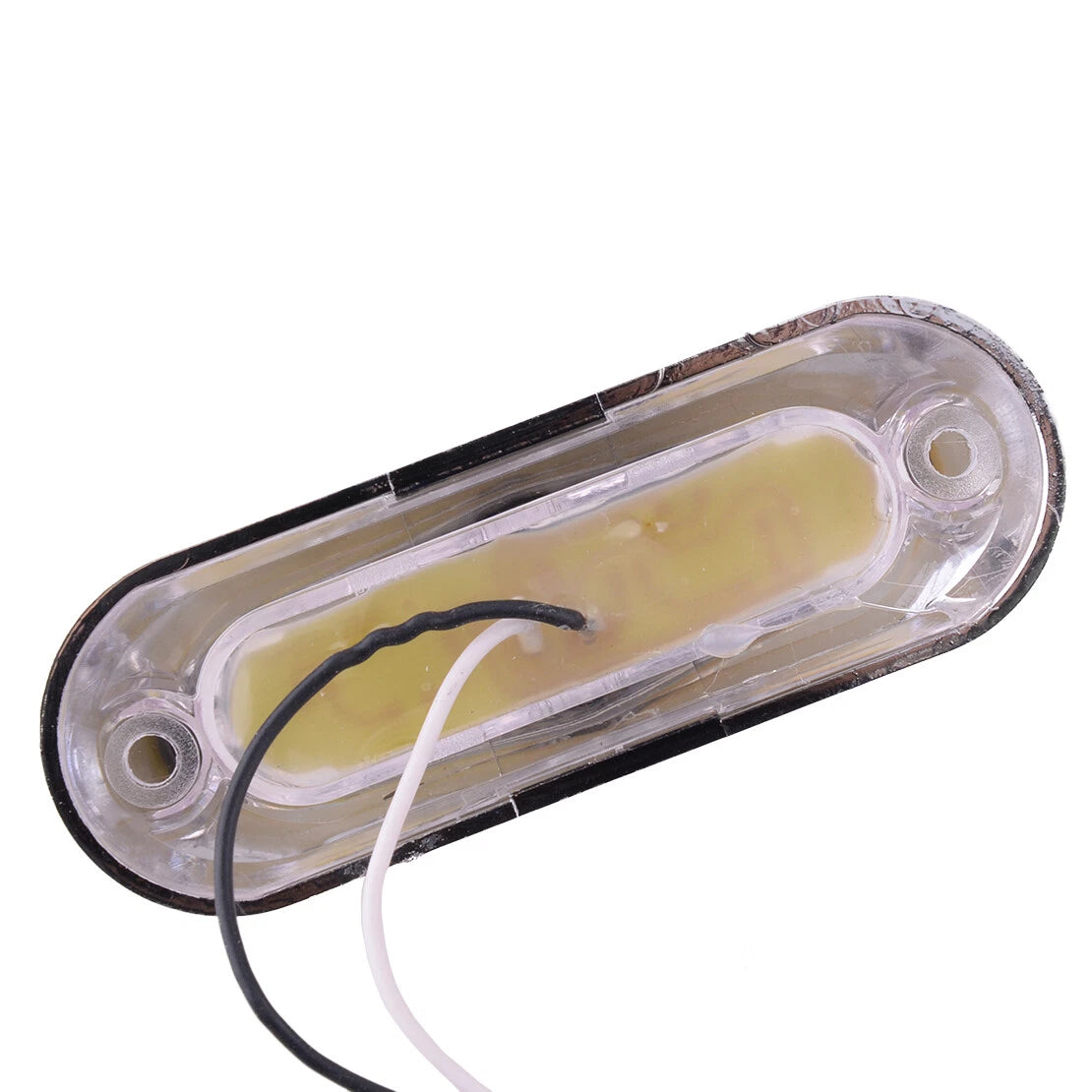 4 x White 4-LED Clearance Side Marker Lights for Truck Trailer 12V 24V