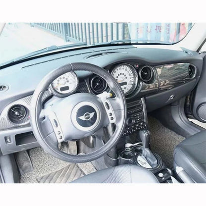 LHD Carbon Fiber STYLE Console Dashboard Panel Cover Trim for Mini R53 R50 R52