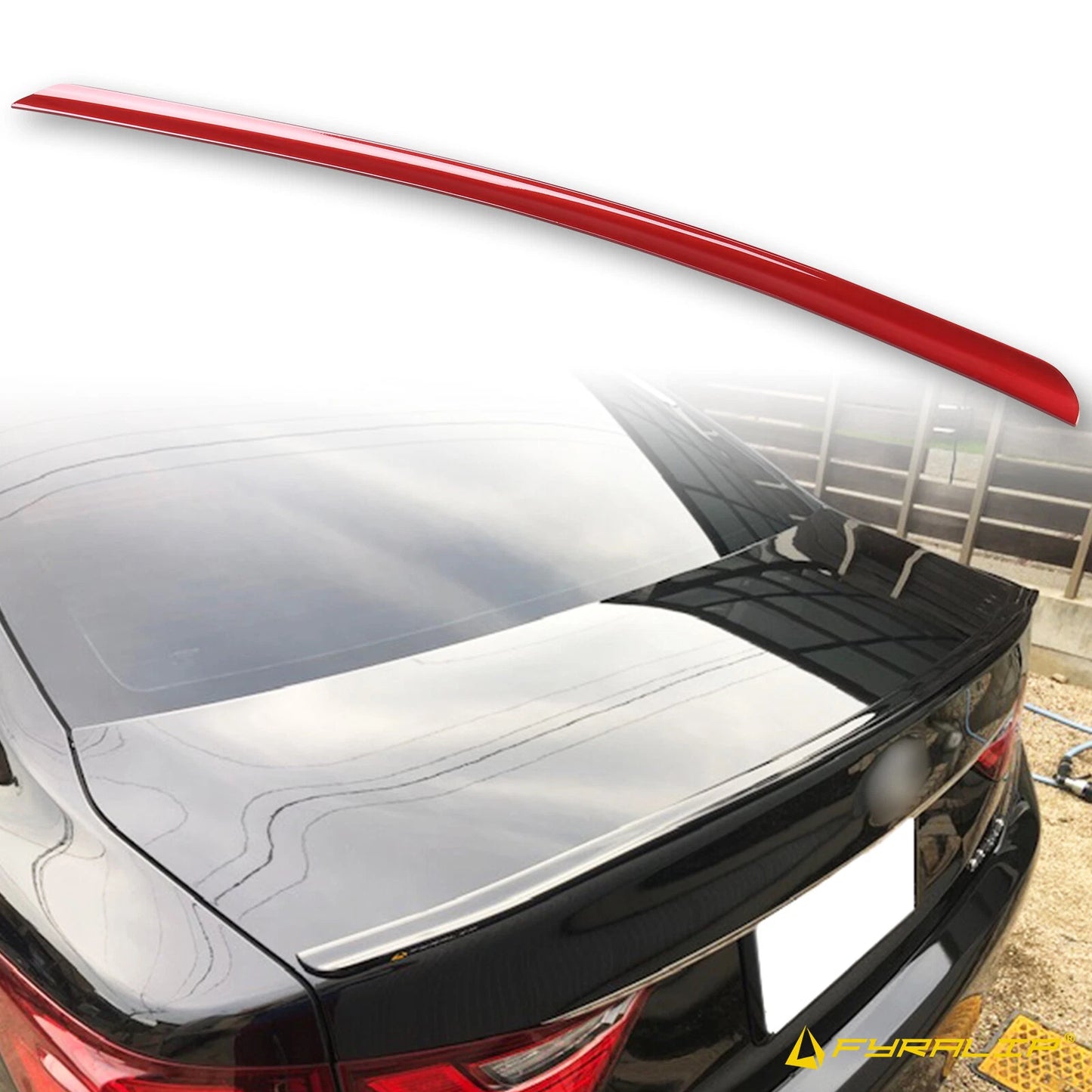 Boot Lip Spoiler for Lexus GS (2011-2015) - 3R1 Matador Red