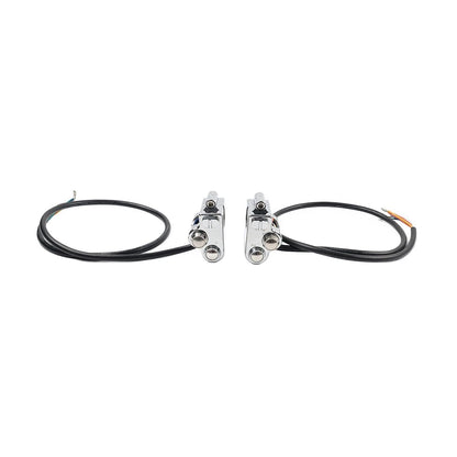 1" CNC Handlebar Switch Controls Housing for Harley Universal Motor Chrome
