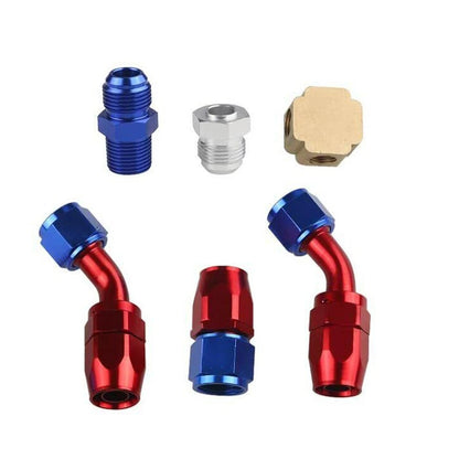 Turbo Charger Oil Drain & Feed Line Kit for T3 T4 T04E T60 T61 T70 (N/A)