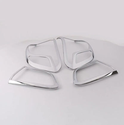 ABS Chrome Rear Light Lamp Frame Trim for 2017-2021 Jeep Compass 4 x Pieces