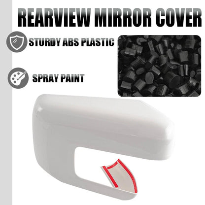 Mirror Covers for 2021-2024 Ford F150 with Turn Signal Hole - White