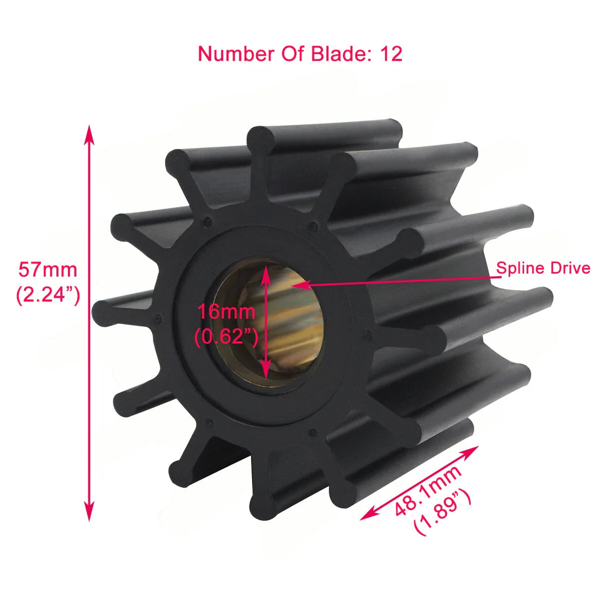 Volvo Penta Raw Water Sea Pump Rebuild Kit Impeller Seal for 212/300 Series