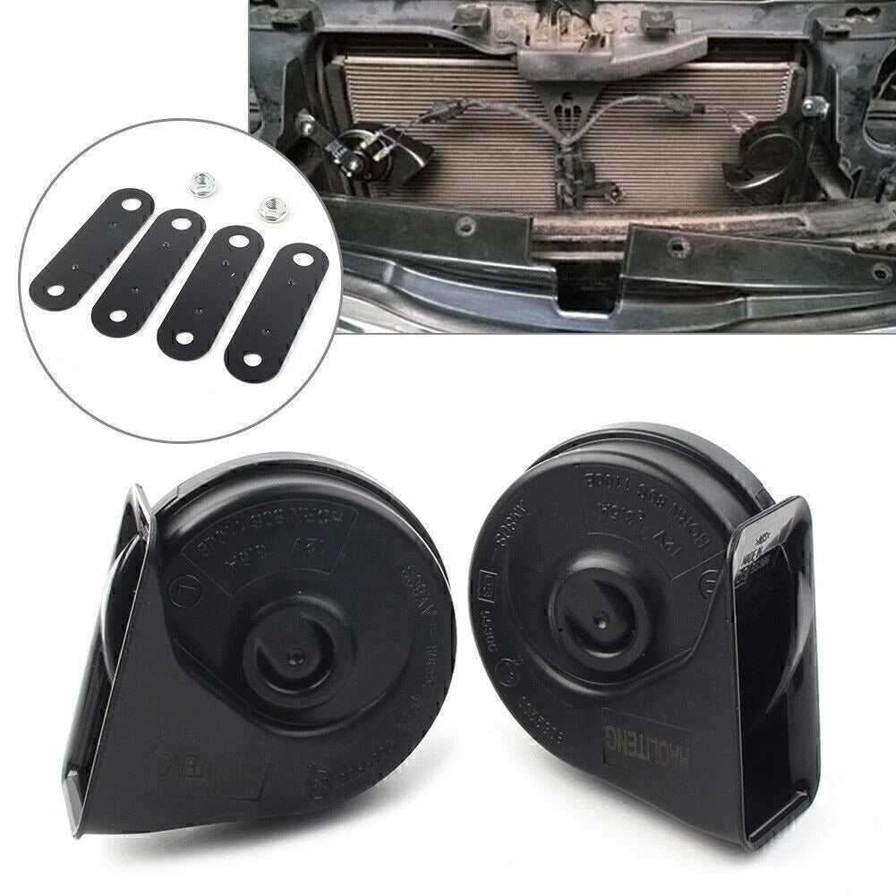 12V Snail Horn 125dB Waterproof Loud Dual Pitch for Honda Ford BMW Universal