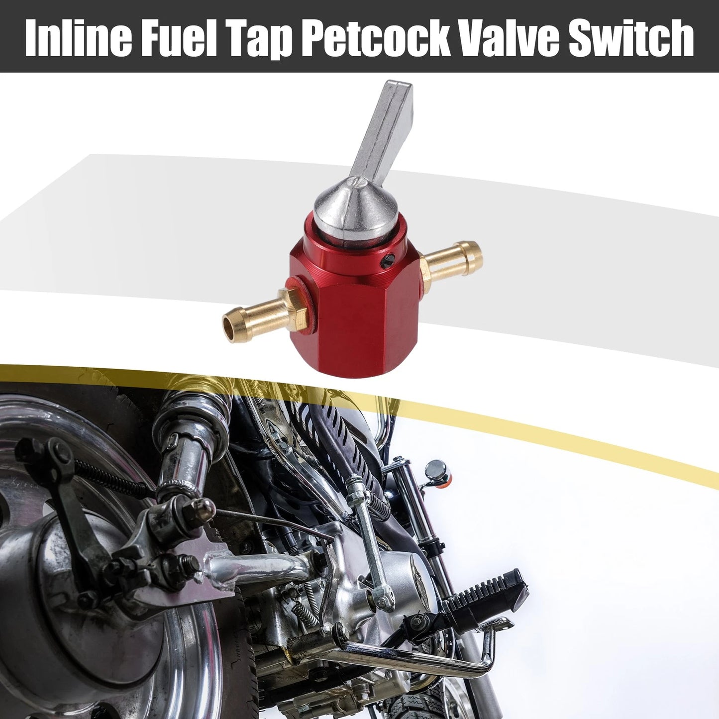 Fuel Tap Petcock Valve Switch 6mm for Motorcycle Go Kart