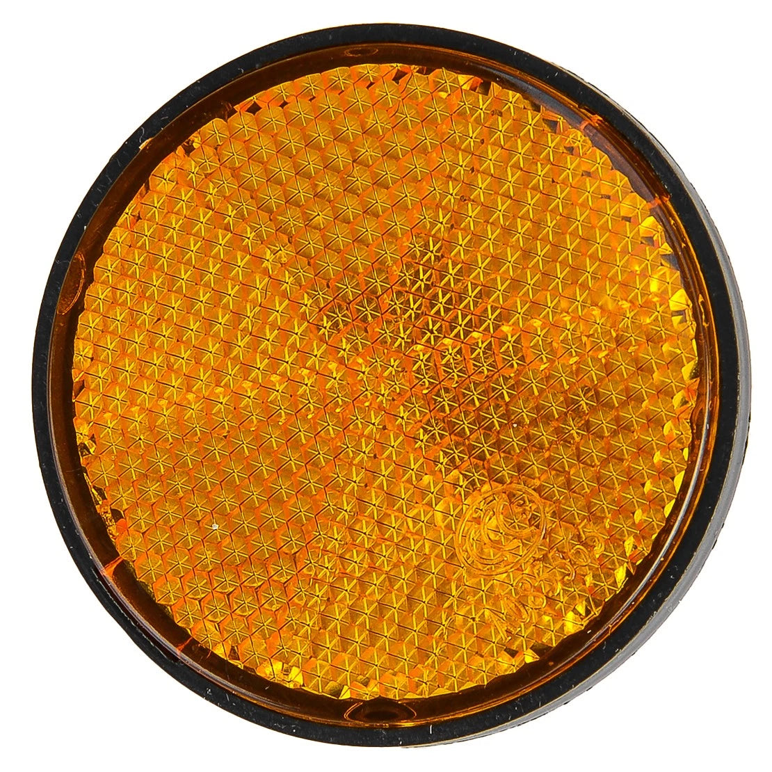 2 x Motorcycle Yellow Front Fork Round Reflectors for Honda Kawasaki