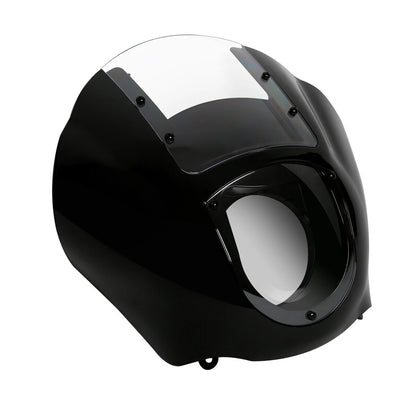 Black & Clear Quarter Fairing Windshield Kit for Harley Sportster Dyna