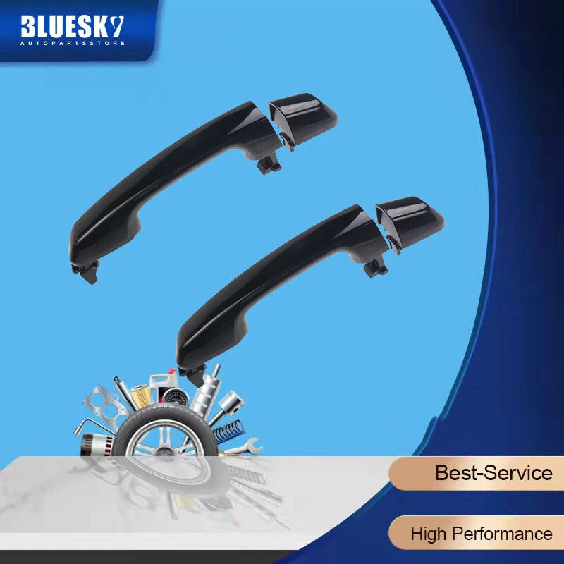Black Rear Outer Door Handles for Toyota Prado J150 (2009-2020)