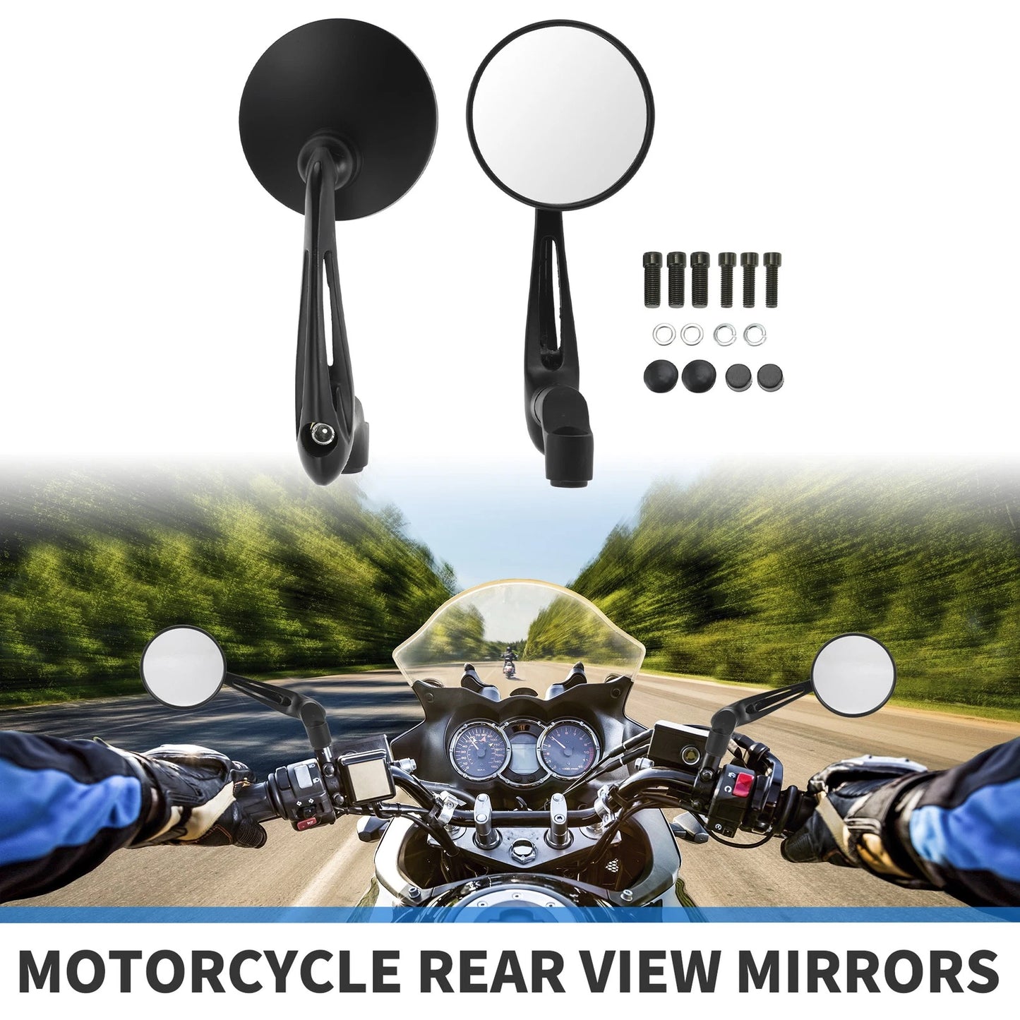 M8/M10 1 Set Motorcycle Rear View Mirrors for M8/M10