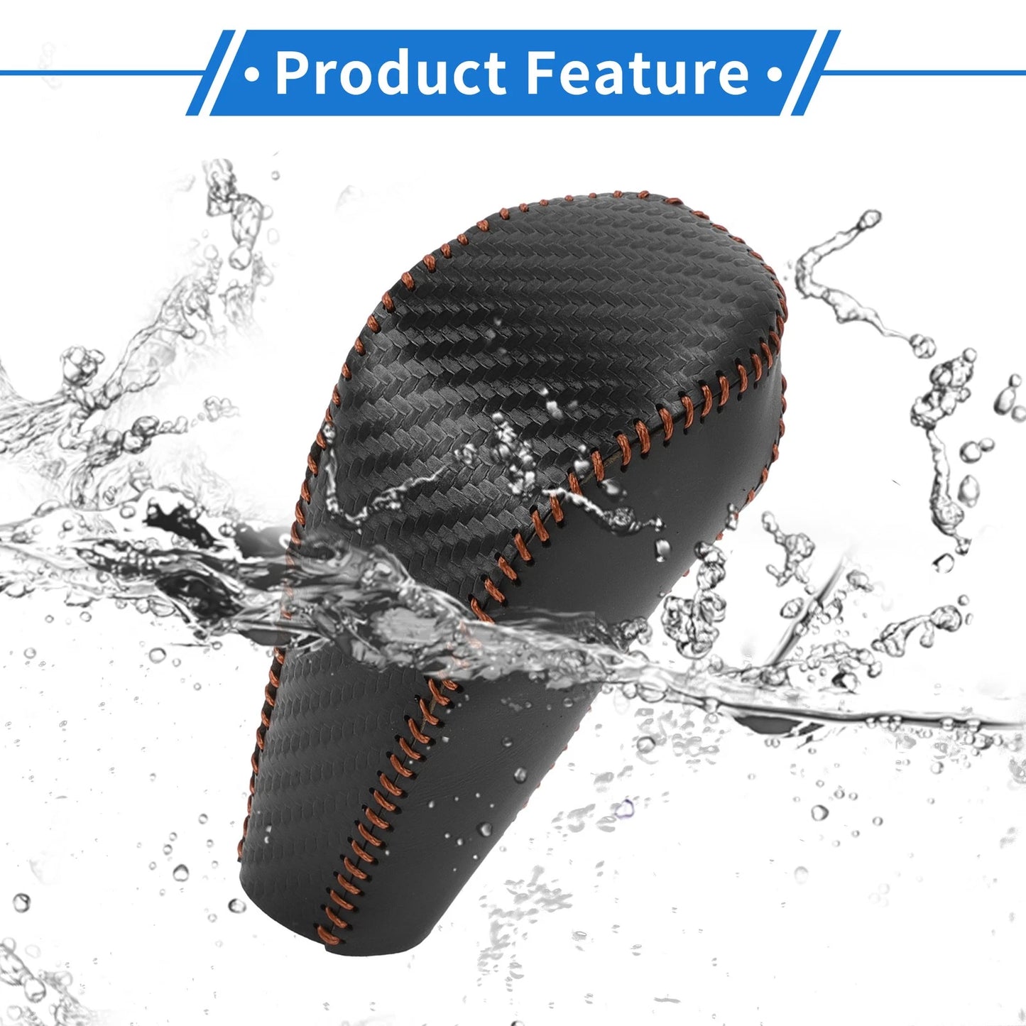 Gear Shift Knob Cover Black Carbon Fiber for Chevrolet Cruze (2011 - 2015)