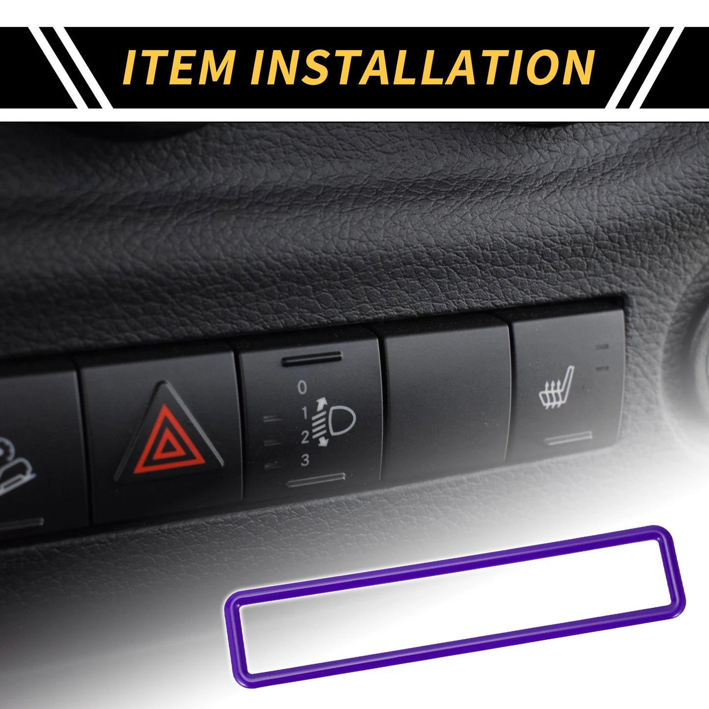 Emergency Light Switch Panel Trim for Jeep Wrangler JK (2011-2017) Purple