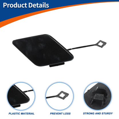 Bumper Tow Hook Cover for BMW 535i 550i GT (2010-2017) Black