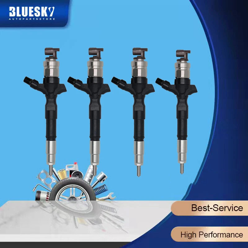 4X Diesel Fuel Injector for Toyota Hilux KUN26R/KUN26L 1KD-FTV (2009)