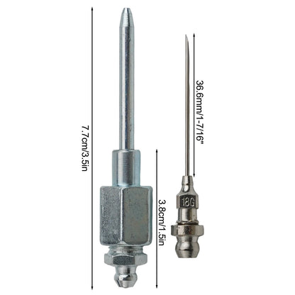 5 x Grease Injector Needle Tip Portable Coupling for Cone Applications
