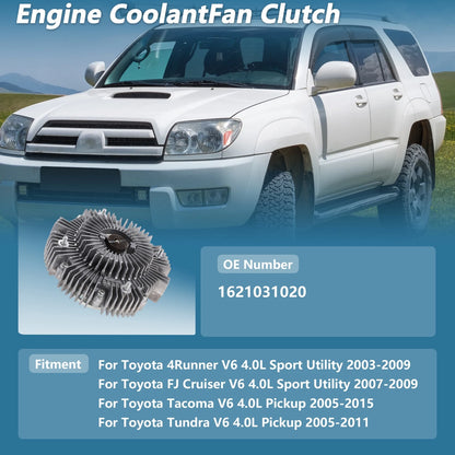 Engine Cooling Fan Clutch / 4.0L V6 / for Toyota 4Runner (2003–2023)