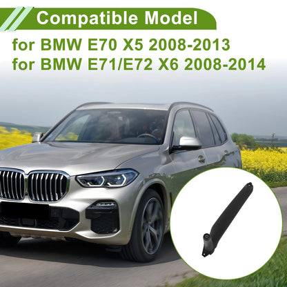 Door Panel Handle Pull Trim Cover for BMW E70 X5 (2008-2013) Black