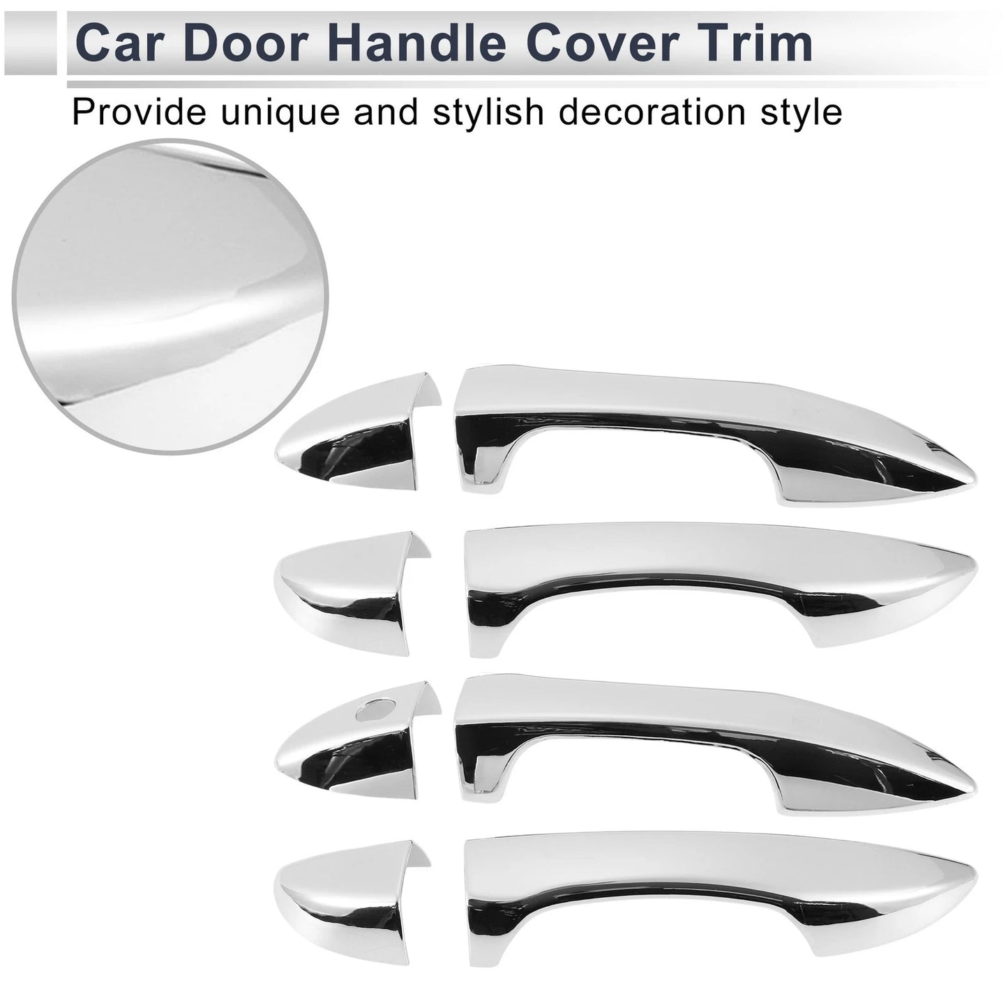 Silver Door Handle Cover for Toyota Corolla (2014-2018)