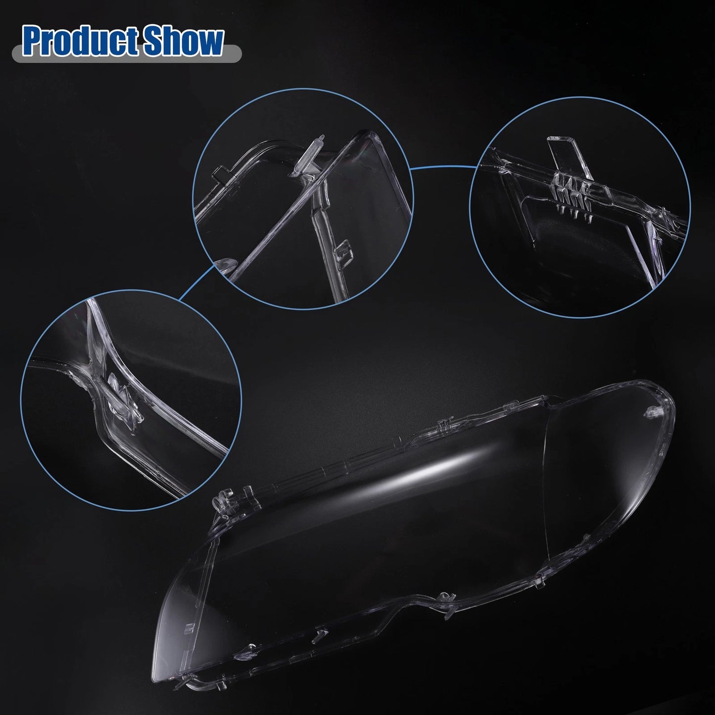 Clear Lens Shell Cover for BMW E46 Headlight 2003-2006 (2 x)