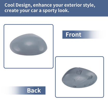 Right Passenger Side Mirror Cover Cap Grey for CITROEN C1 (2005-2014)
