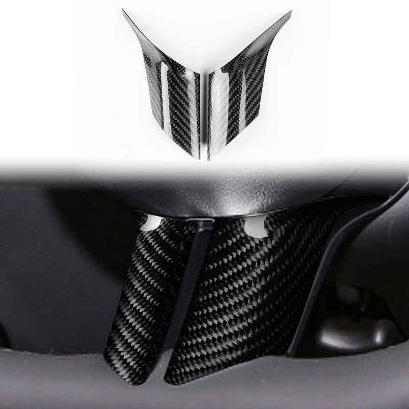 Carbon Fiber Steering Wheel Lower Cover Trim Fit for Benz C-Class W206 2022-2023