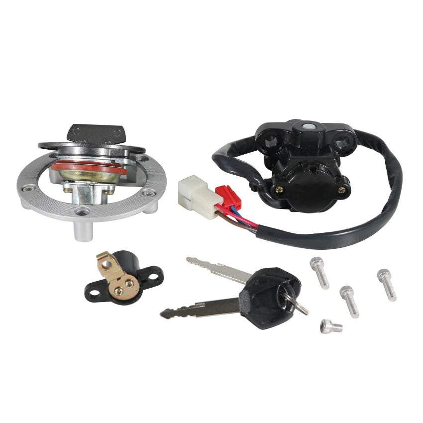 Ignition Key Switch & Fuel Tank Cap Set for Yamaha VSTAR XVS1300 (2007-2015)