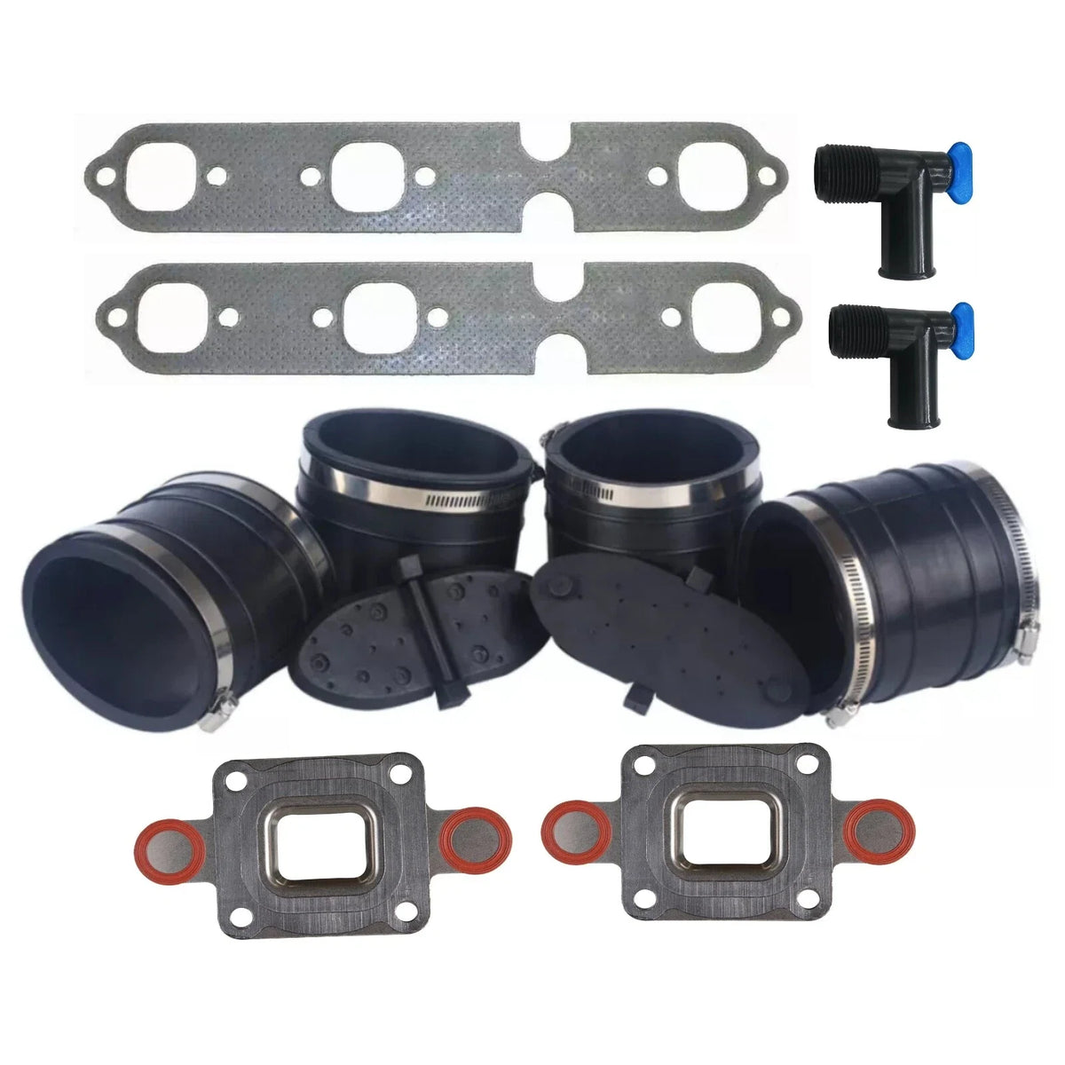 4" Dry Joint Exhaust Manifold Bellow Kit for MerCruiser GM V6 1990-2000