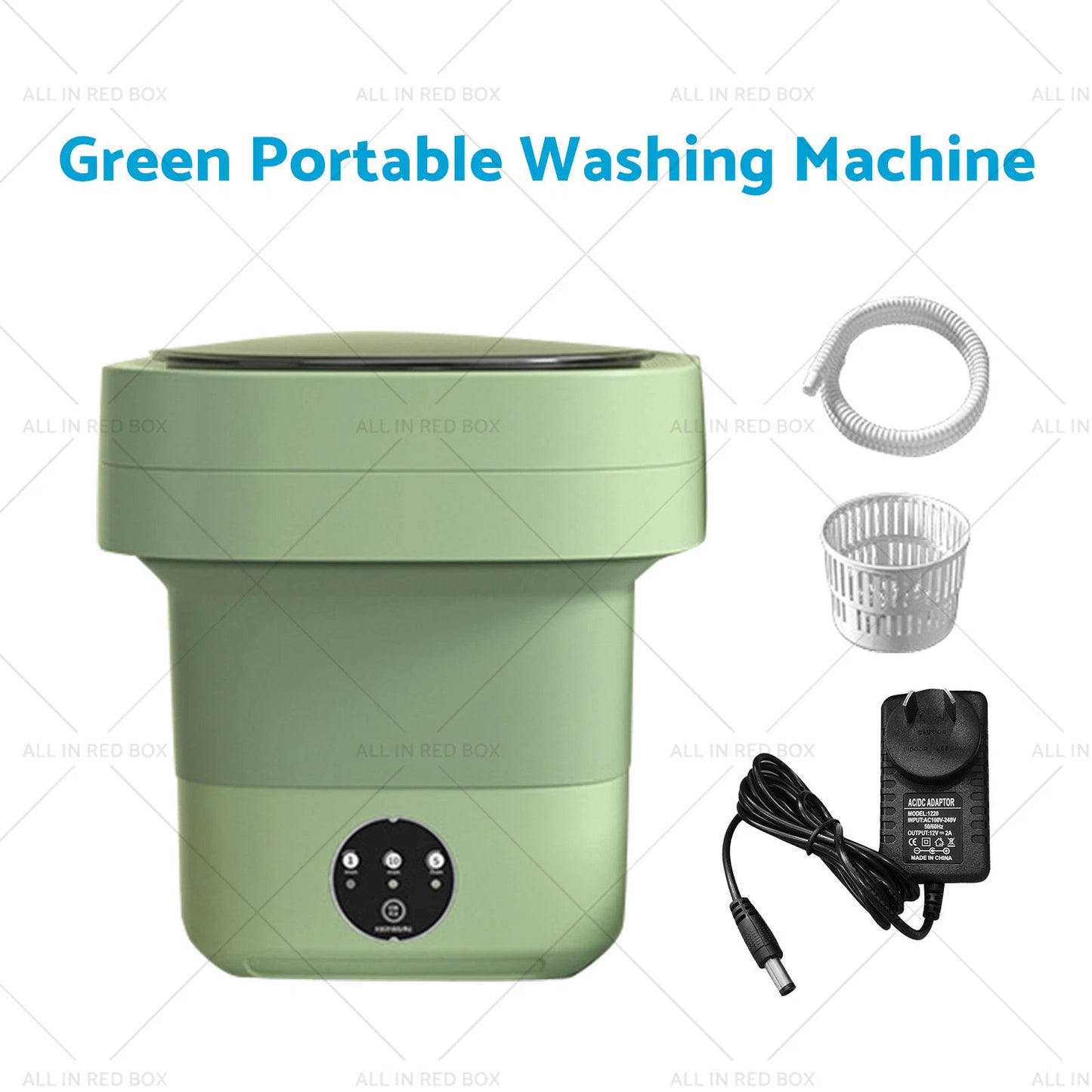Portable 11L Travel Washing Machine - Foldable Deep Cleaner for Home & Travel