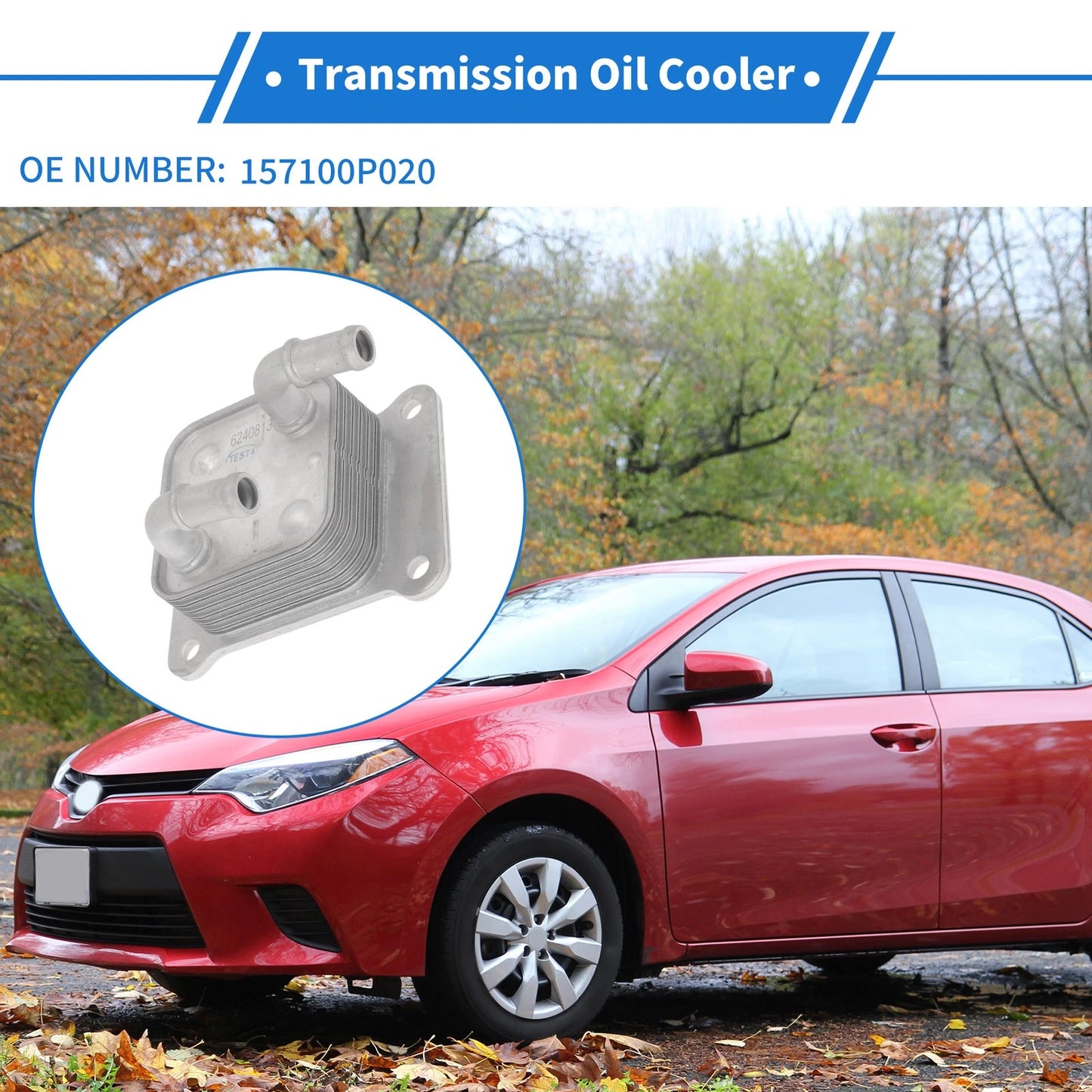 Engine Oil Cooler 1 Pc for Toyota Tacoma (2015–2023)