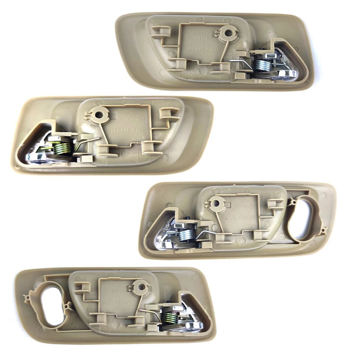 Interior Inner Door Handle Beige Set 4 Fits Honda Accord CG 4D Sedan 1998-02 D06