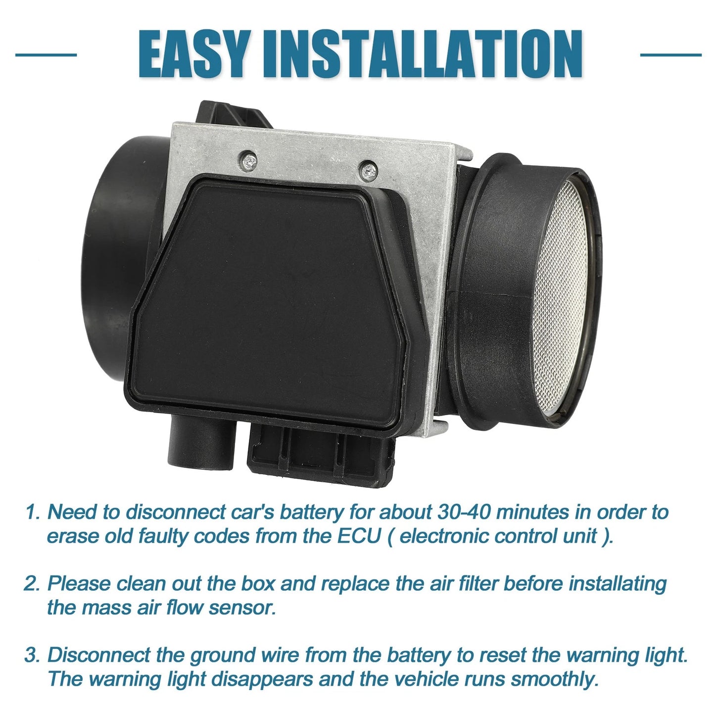 Car Mass Air Flow Meter MAF Sensor for Volvo 240 (1988-1993)