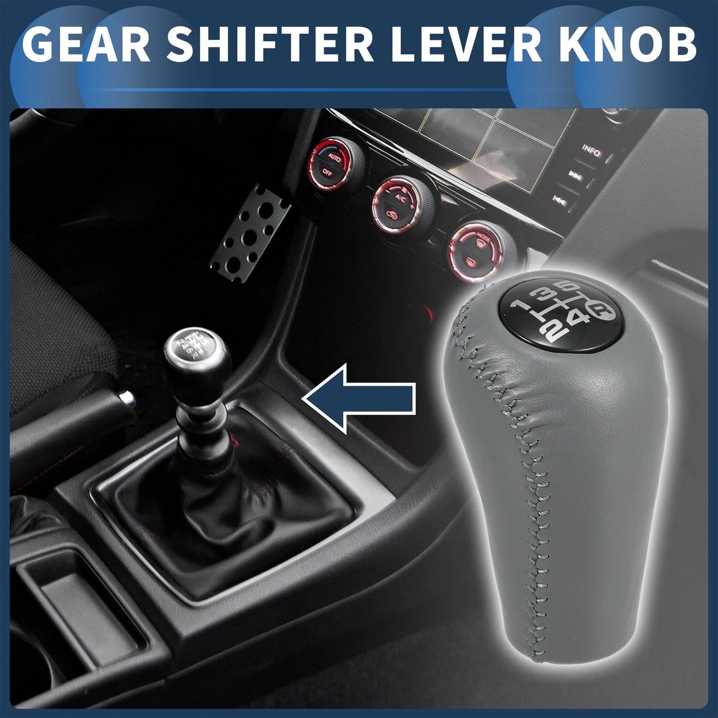 5 Speed Manual Gear Shifter Knob for Toyota 4Runner (1993-2001) Gray